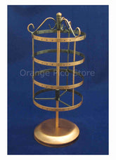Copper Metal Rotating Jewelry Stand